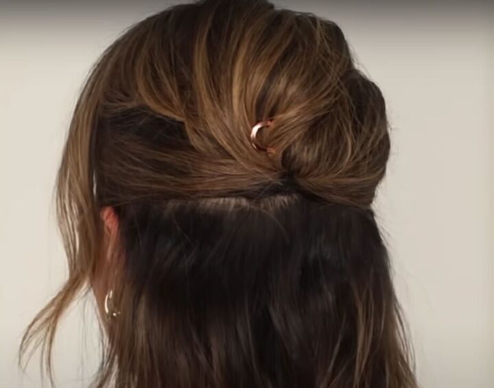How to Use a French Pin to Look Put Together in Minutes | Upstyle