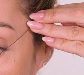 Eyeliner hack using string