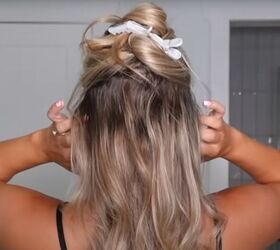 wedding guest hairstyle, Creating a wedding guest hairstyle twisted low bun