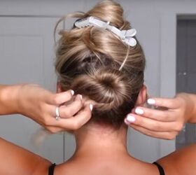 wedding guest hairstyle, Creating a wedding guest hairstyle twisted low bun