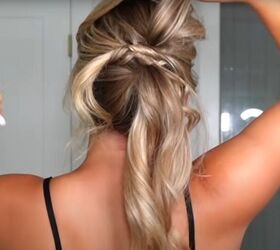 wedding guest hairstyle, Creating a wedding guest hairstyle knotted updo