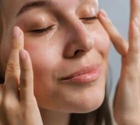 Applying eye cream - image via Canva