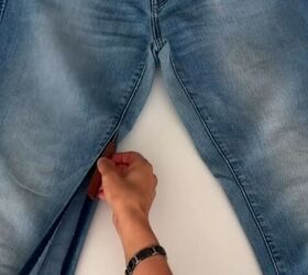 Her jeans were done… until she gave them this second life