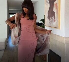 Knot two corners of your scarf—and it turns into elegant “sleeves” without covering your dress