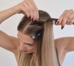 Twist the front of your hair this way for a polished, younger look