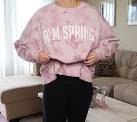 The best way to crop a sweatshirt without cutting or sewing