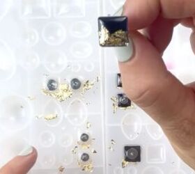 You’ll never believe how easy it is to make these elegant gold-foil studs