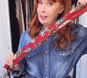 how to style a scarf with your button up, How to style a scarf with your button up