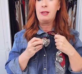 how to style a scarf with your button up, How to style a scarf with your button up