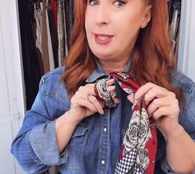 how to style a scarf with your button up, How to style a scarf with your button up