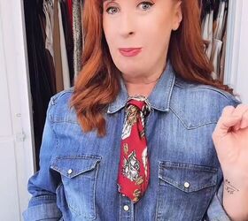 how to style a scarf with your button up, How to style a scarf with your button up