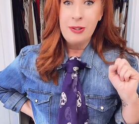 how to style a scarf with your button up, How to style a scarf with your button up