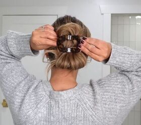 The vertical twist bun