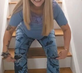 DIY boho cut-out top