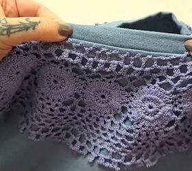 Creating a DIY boho cut-out top