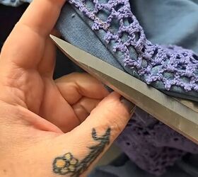 Creating a DIY boho cut-out top