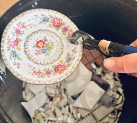 how to create a pendant necklace from old crockery, Wheeled tile nippers