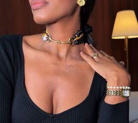 How to make a pearl necklace scarf​