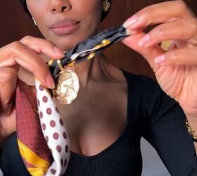 How to make a pearl necklace scarf​