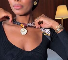 How to make a pearl necklace scarf​