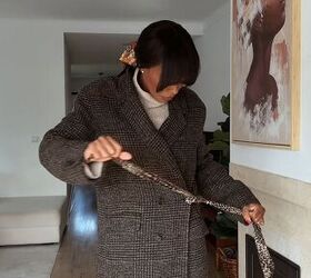 How to tie a neck scarf as a jacket belt