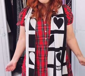 An easy way to make your scarf look dressy