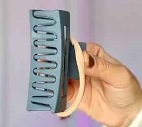 She slid a hair tie over her claw clip—and her whole look changed