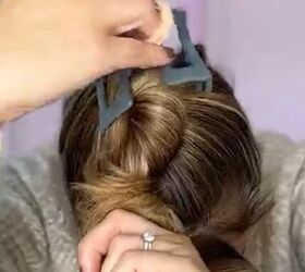 Claw clip messy bun​