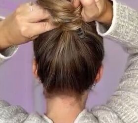 Claw clip messy bun​