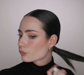 A polished low bun you can do in minutes