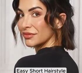 Try This Cute and Easy Half Updo for Short Hair​