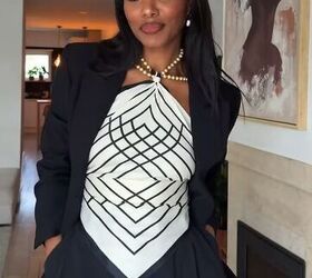 Create a Chic Look and Style This Scarf Into a Top!