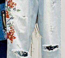 How to patch overly-distressed jeans for warmth and modesty