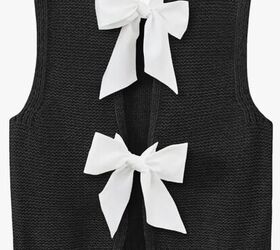 the best bra hack for front tie tops, Imily Bela Womens Sweater Vest Top image via Amazon