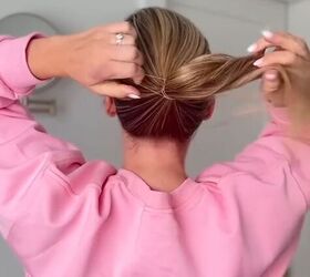 Creating an easy braided bun​