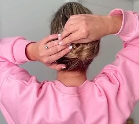 Creating an easy braided bun​