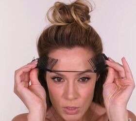 Creating a half-up hairstyle