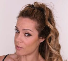 Creating a half-up hairstyle