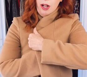 Easy styling trick to elevate a coat or blazer