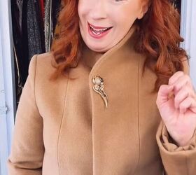 Easy styling trick to elevate a coat or blazer