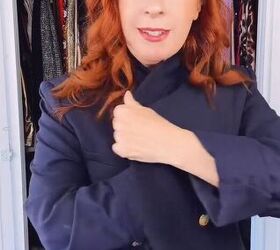 Easy styling trick to elevate a coat or blazer