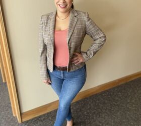 Two blazer-and-jeans outfits that don’t feel “too casual”