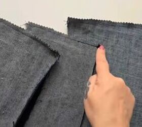 Making a DIY denim dress from jeans