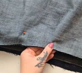 Making a DIY denim dress from jeans