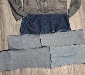 Making a DIY denim dress from jeans