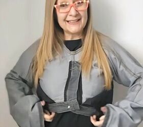 Making a DIY denim dress from jeans