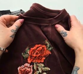 Making a DIY denim dress from jeans