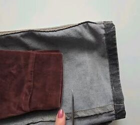 Making a DIY denim dress from jeans