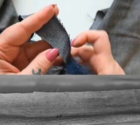 Making a DIY denim dress from jeans