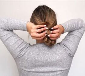 Turn braid to the side, make a loop